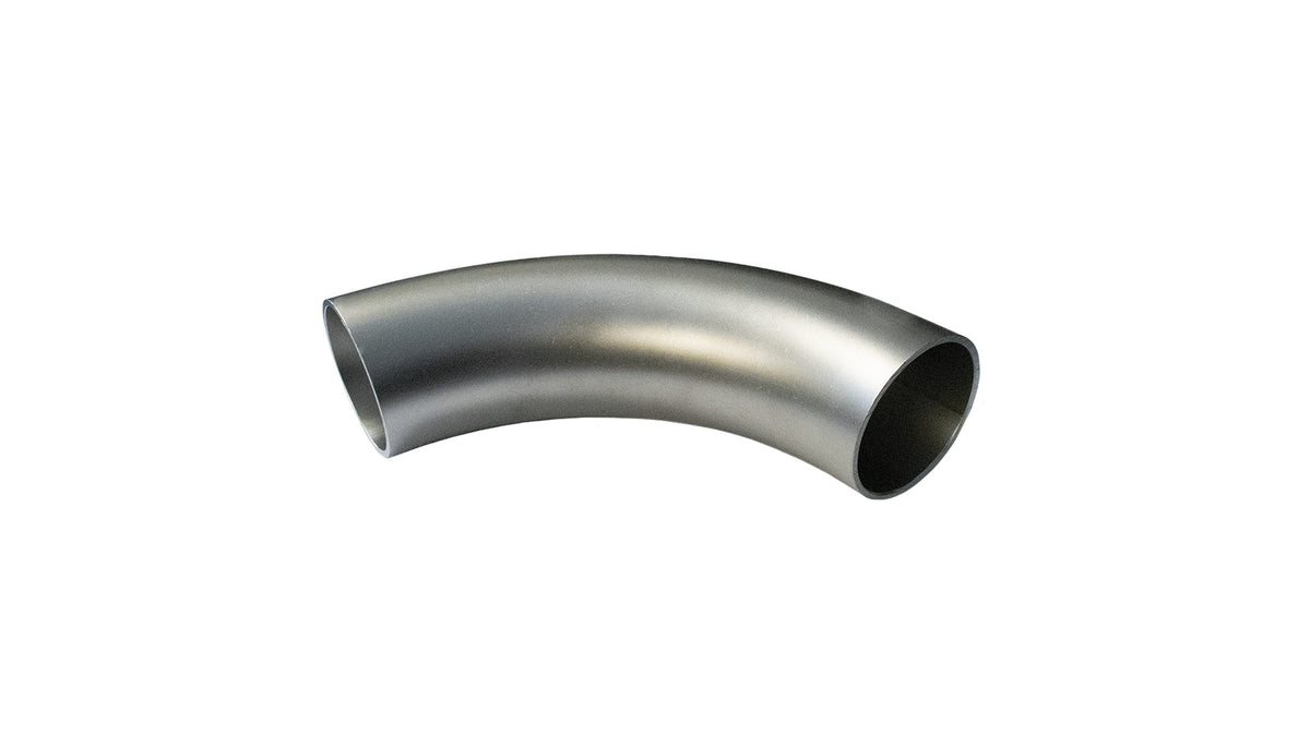 Grenrörsböj 42,4x2,0mm Rostfritt Långradie 90° image 1