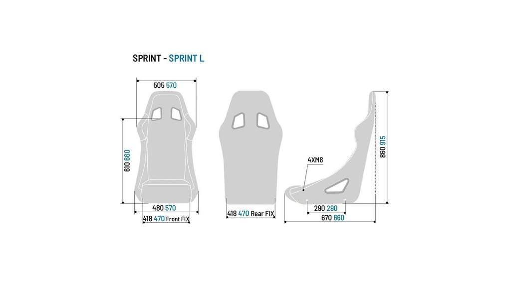 Sparco Sprint L Racingstol image 4